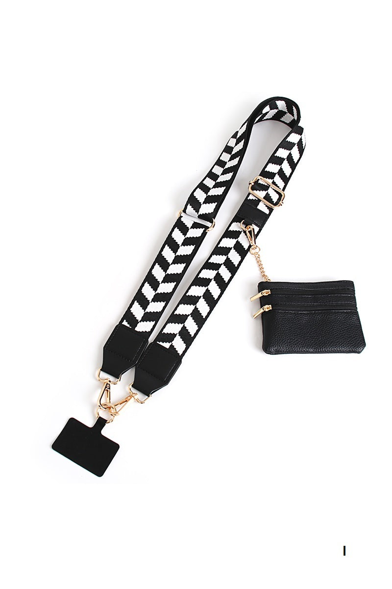 Clip &amp; go crossbody duo phone strap &amp; wallet