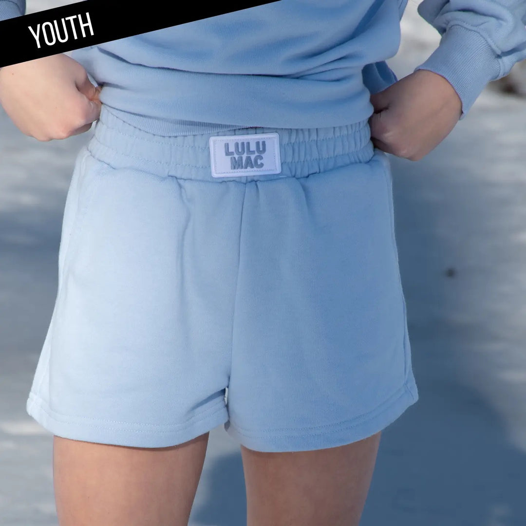 LULU MAC  KD-TP-1001 KID LONGSLEEVE TERRY CLOTH TOP &amp; SHORTS