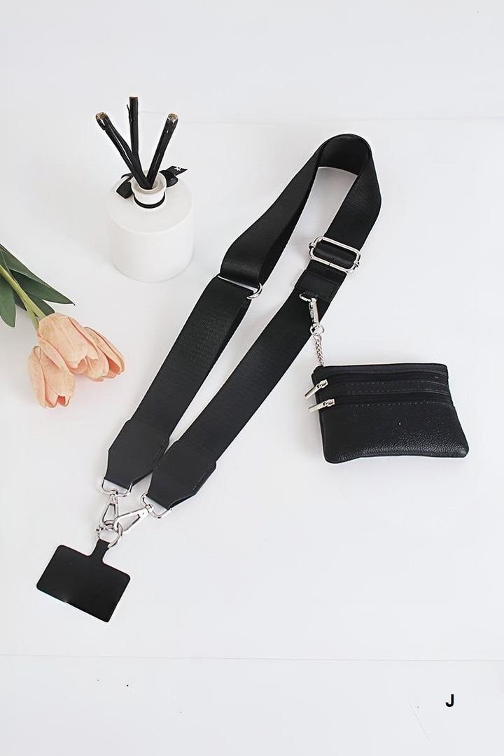 Clip &amp; go crossbody duo phone strap &amp; wallet