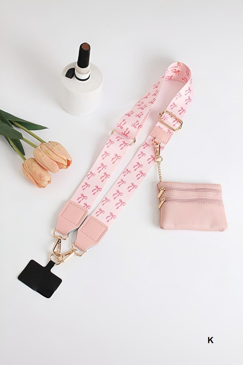 Clip &amp; go crossbody duo phone strap &amp; wallet
