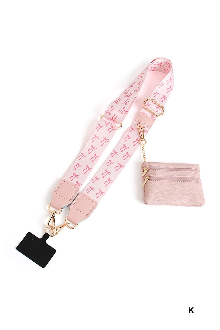 Clip &amp; go crossbody duo phone strap &amp; wallet
