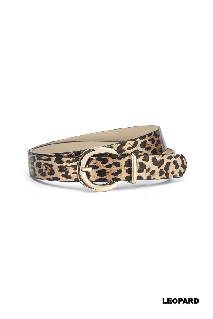 Gold pin buckle fashion belt