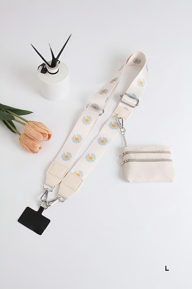 Clip &amp; go crossbody duo phone strap &amp; wallet