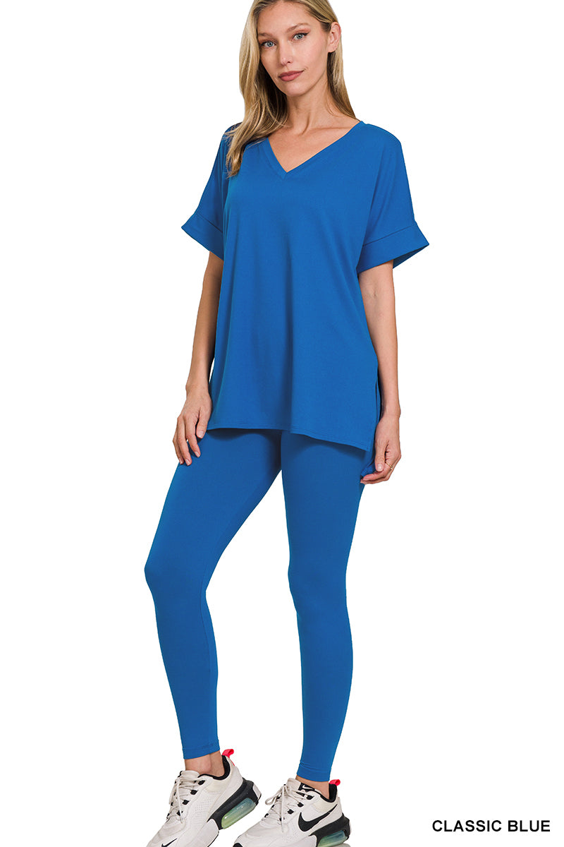 Brushed dty microfiber loungewear set