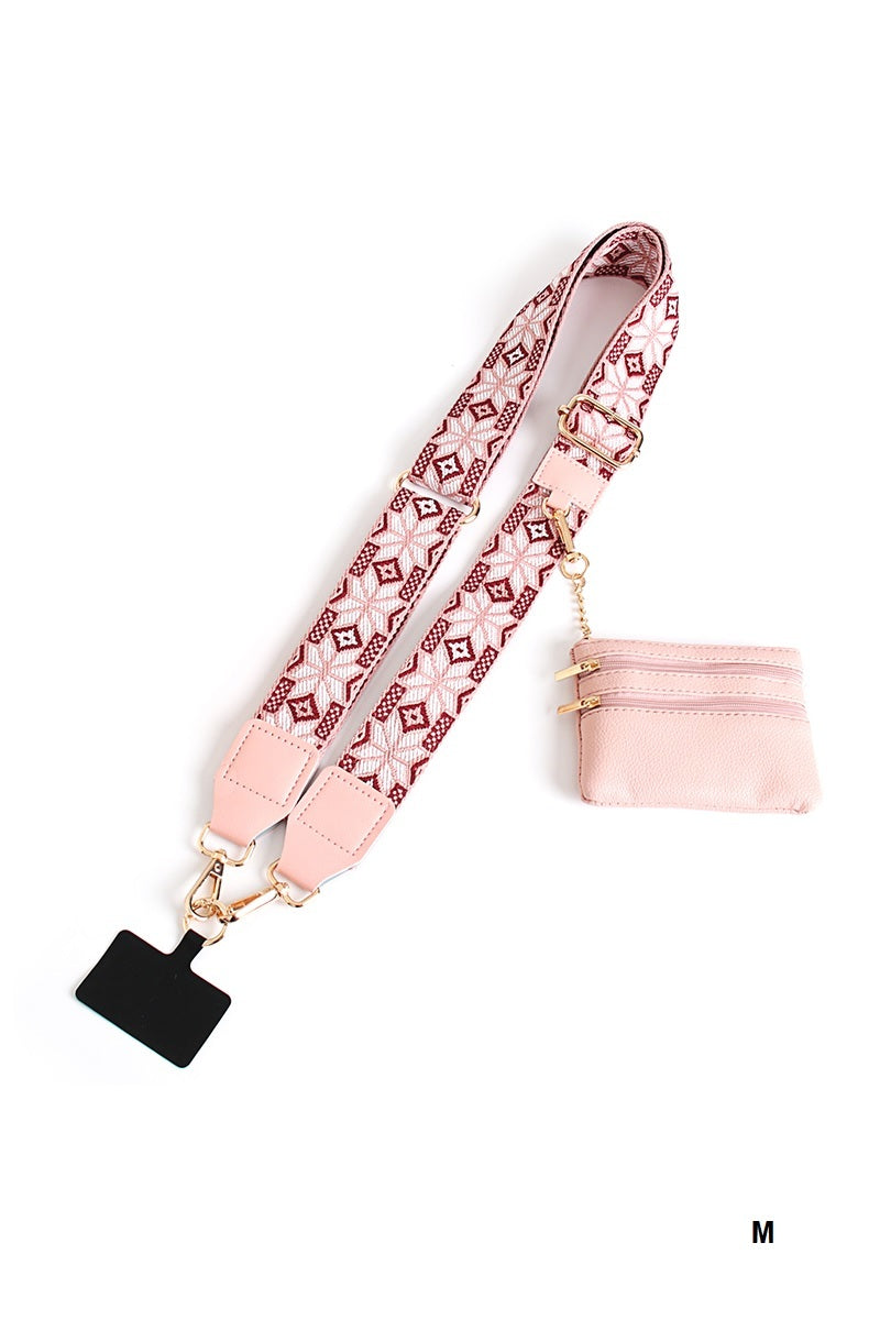 Clip &amp; go crossbody duo phone strap &amp; wallet