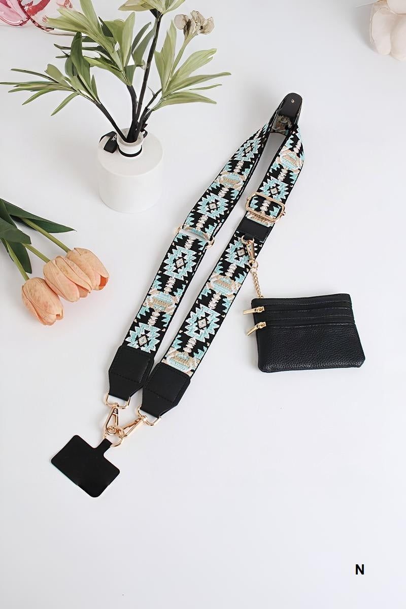 Clip &amp; go crossbody duo phone strap &amp; wallet