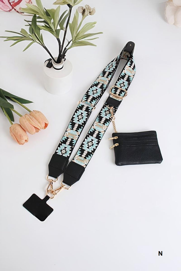 Clip &amp; go crossbody duo phone strap &amp; wallet