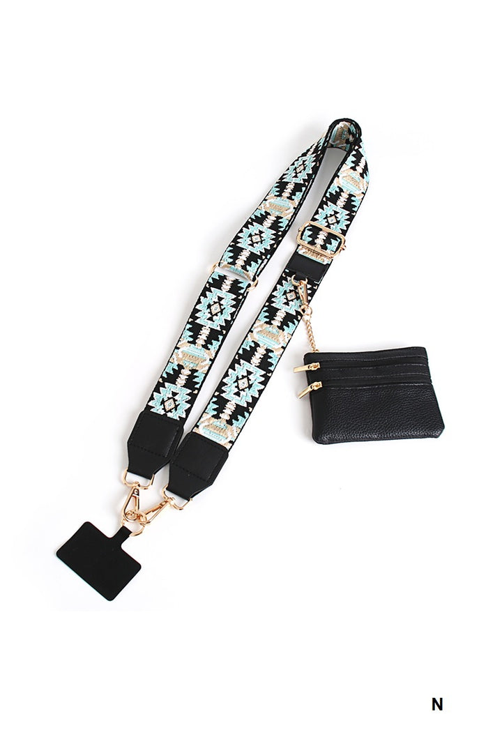 Clip &amp; go crossbody duo phone strap &amp; wallet
