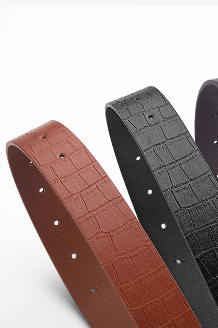 Gold pin buckle fashion belt