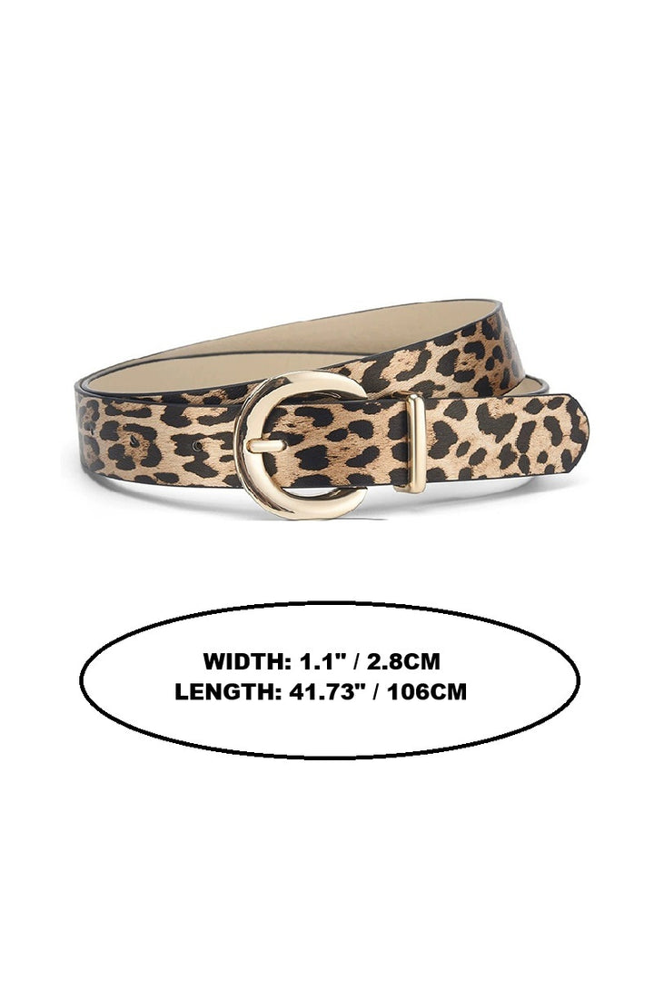Gold pin buckle fashion belt