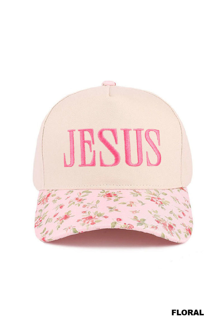 Jesus two tone canvas cotton cap