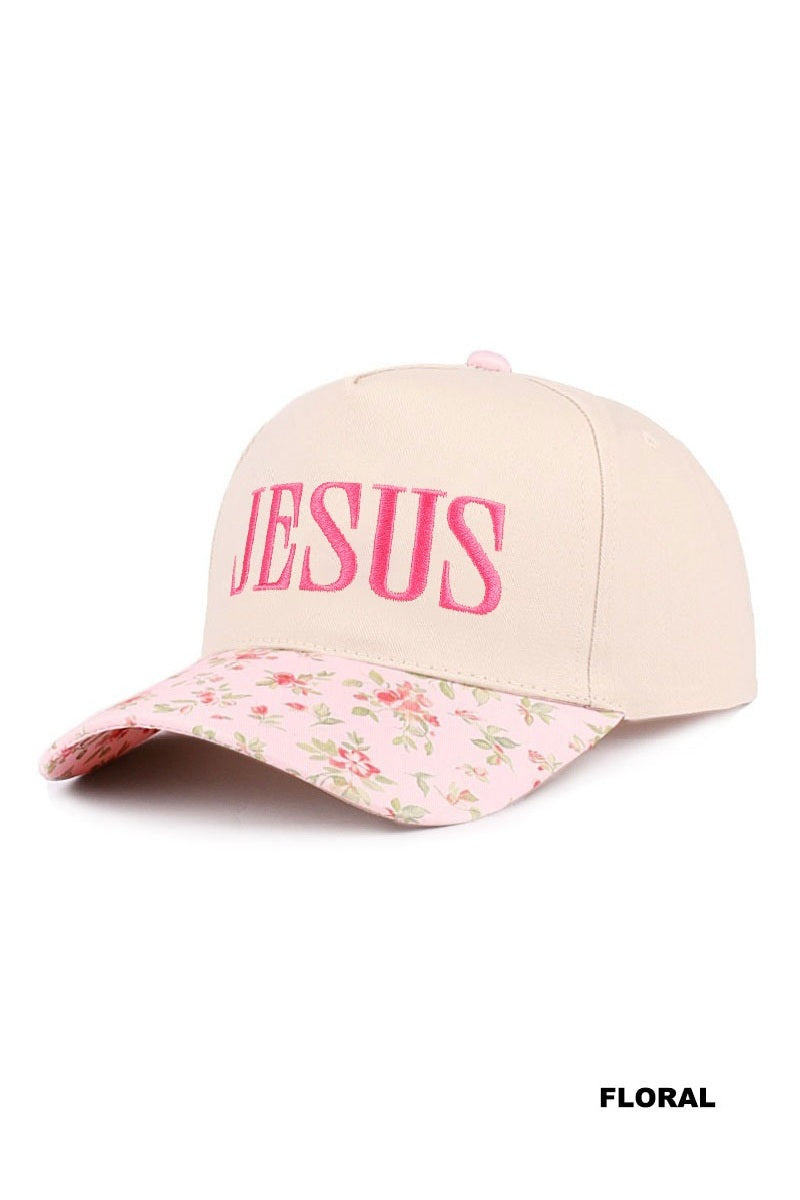 Jesus two tone canvas cotton cap
