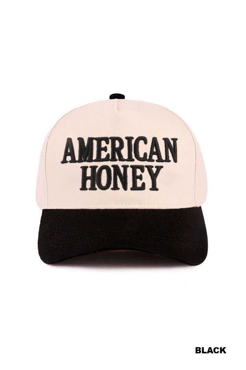 American honey two tone canvas cotton cap
