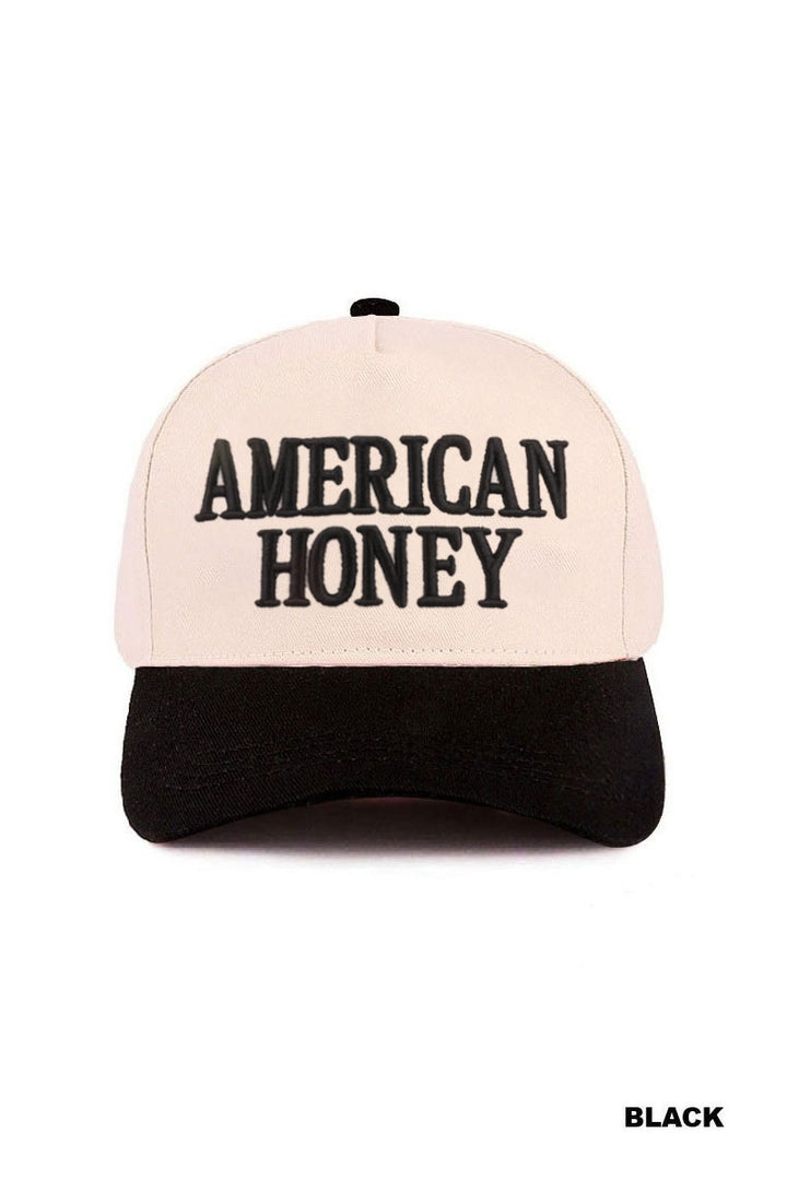 American honey two tone canvas cotton cap