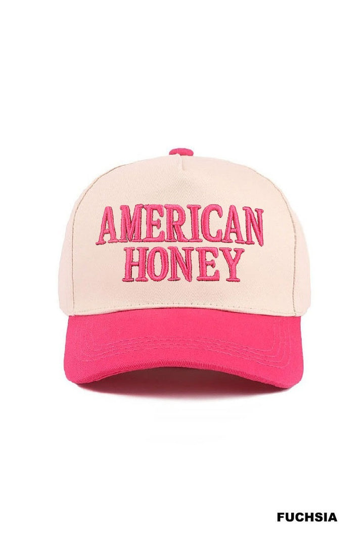 American honey two tone canvas cotton cap