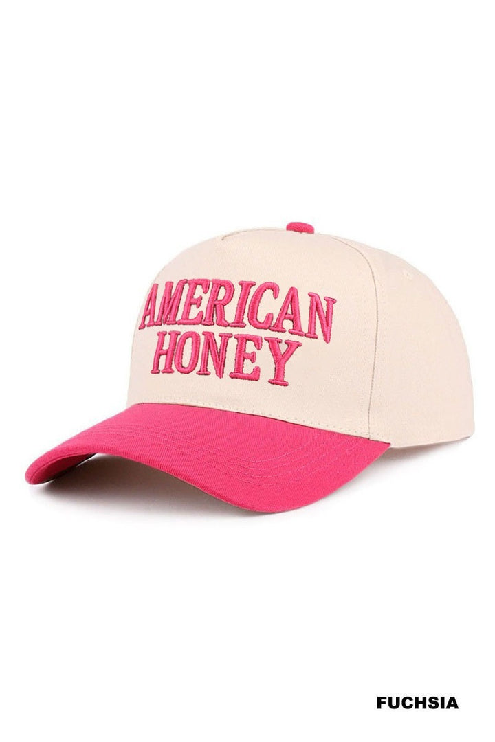 American honey two tone canvas cotton cap