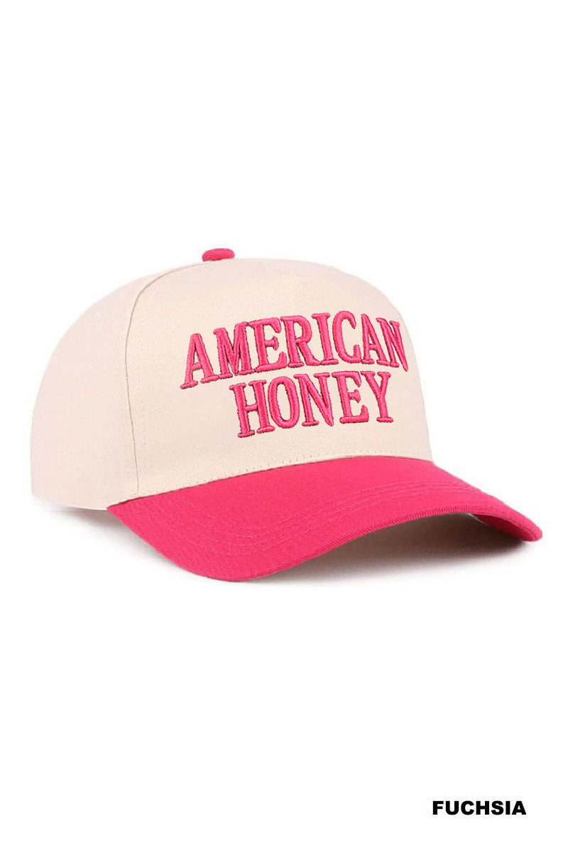 American honey two tone canvas cotton cap