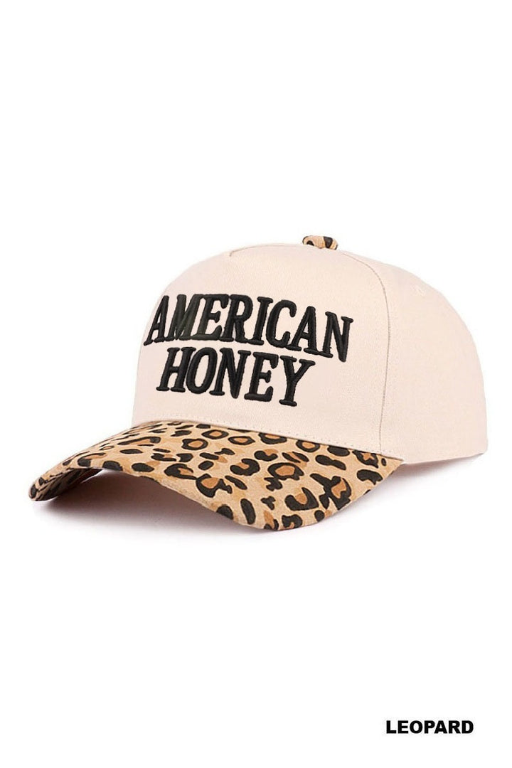 American honey two tone canvas cotton cap