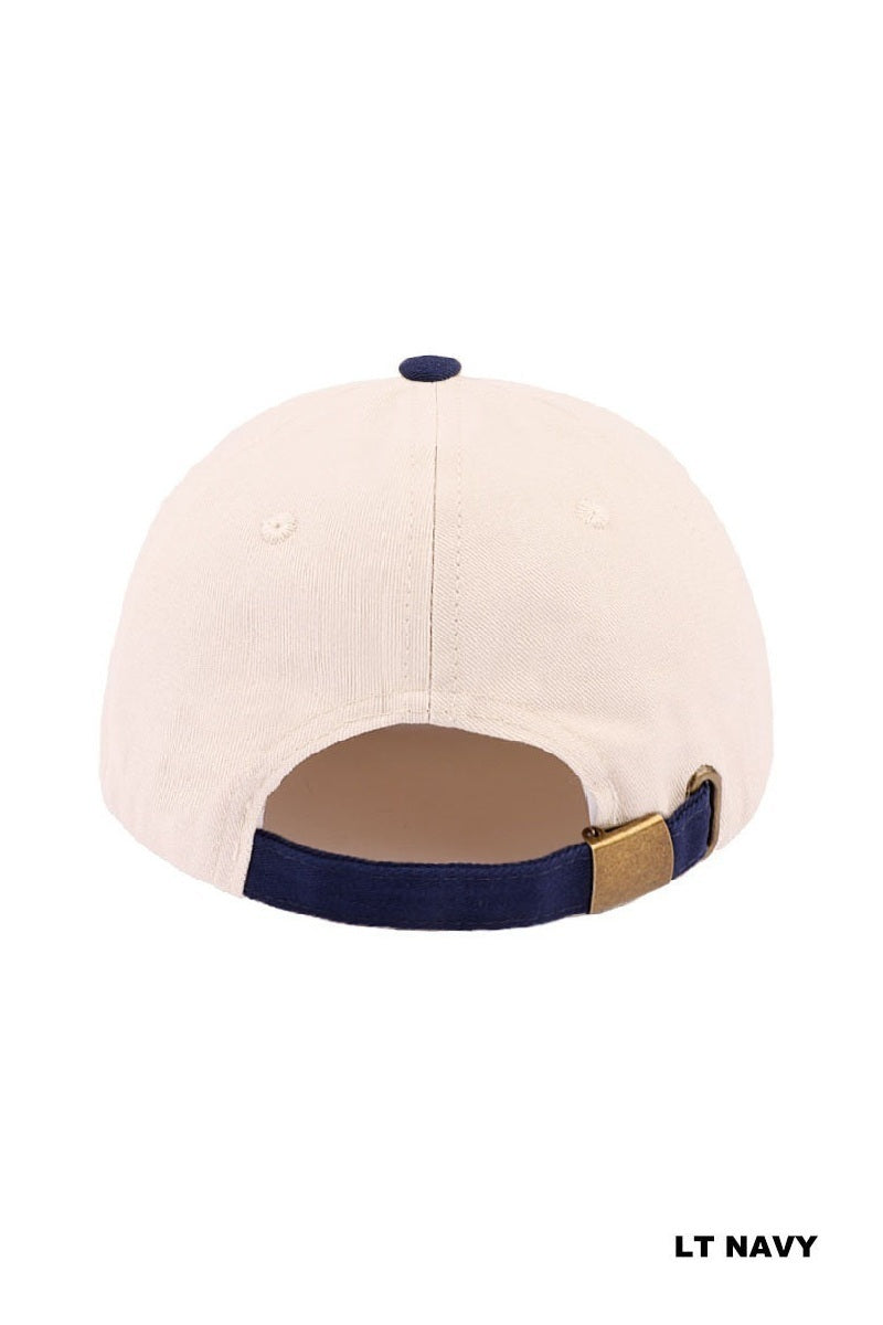 American honey two tone canvas cotton cap