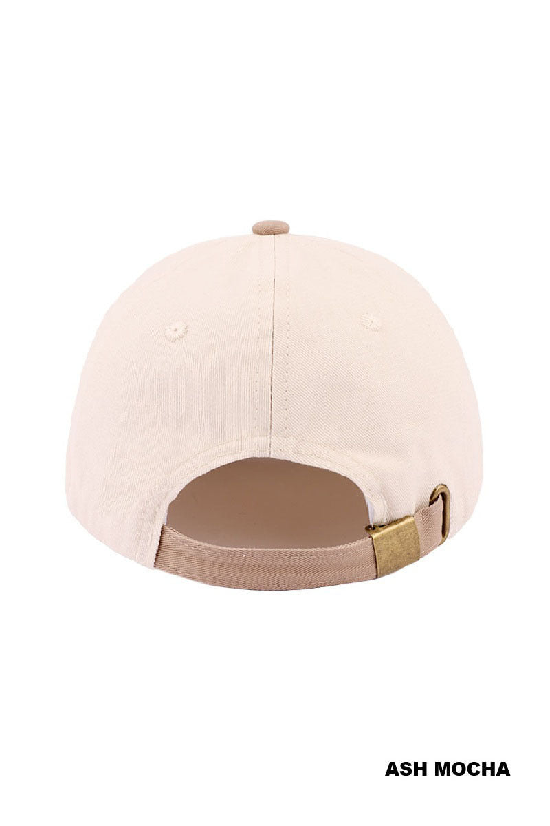 Brunettes have more fun two-tone canvas cotton cap