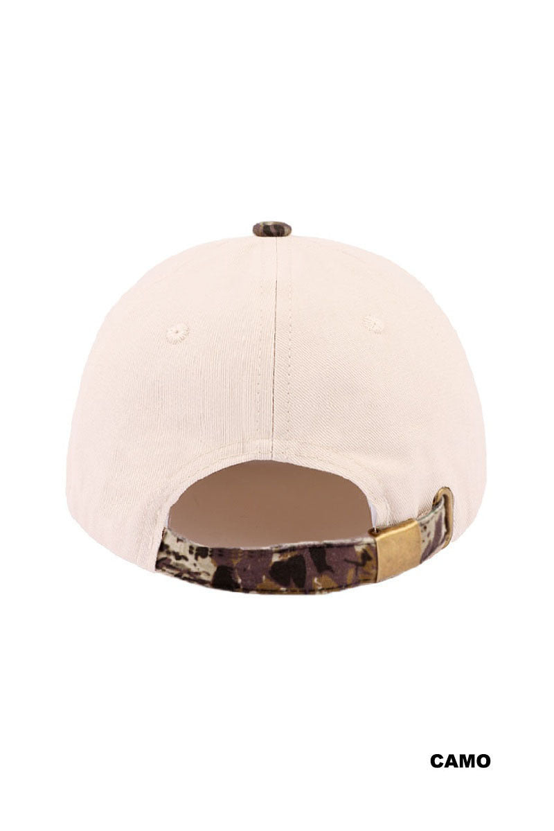 Brunettes have more fun two-tone canvas cotton cap