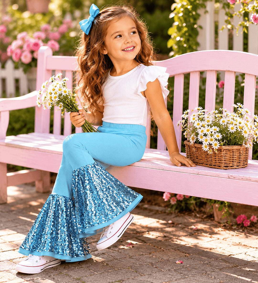 ILTEX Apparel - Bell Bottom Tiffany Sequin Pants