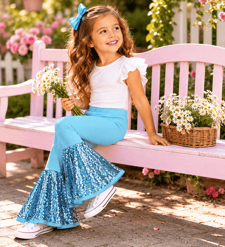ILTEX Apparel - Bell Bottom Tiffany Sequin Pants