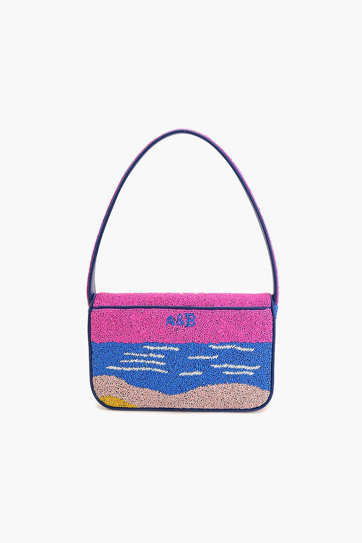 America &amp; Beyond - Tropical Sunset Beaded Shoulder Bag
