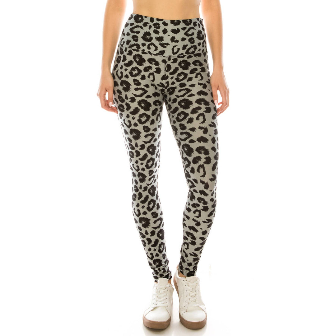 Leggings Depot - 5" Yoga Band Buttery Soft High Waist Print Leggings
