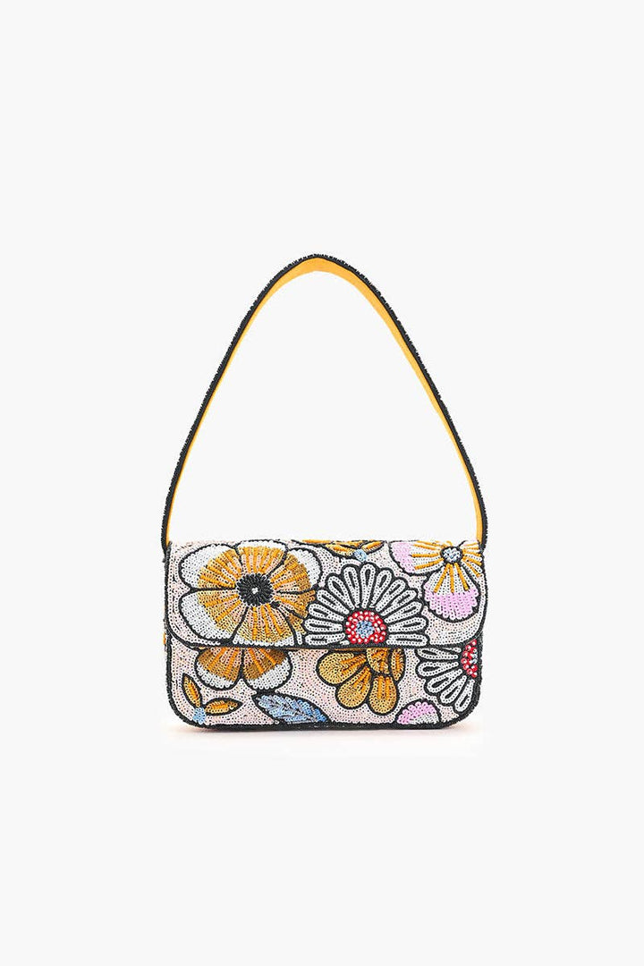 America &amp; Beyond - Daisy Daydream Embellished Shoulder Bag