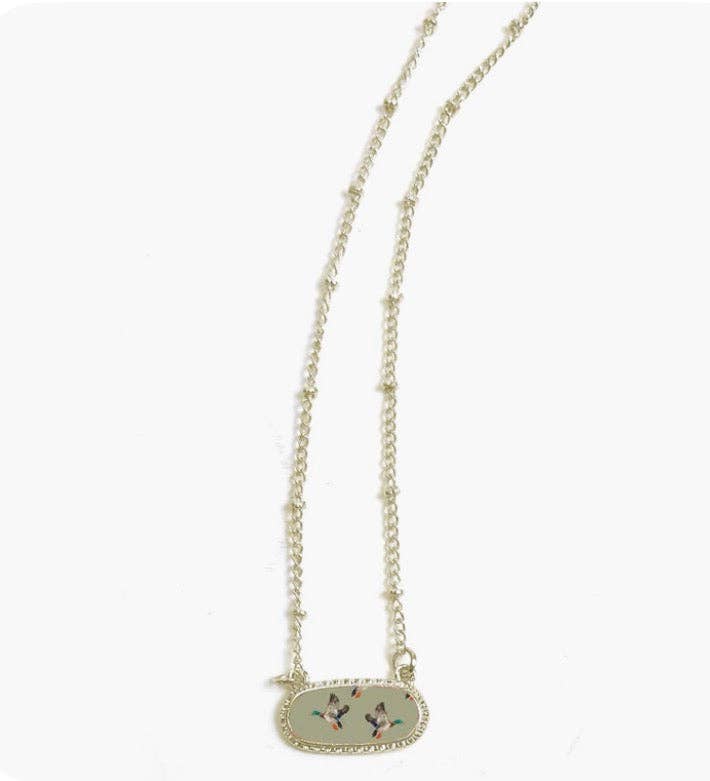The Front Porch Label - Green Duck Necklace