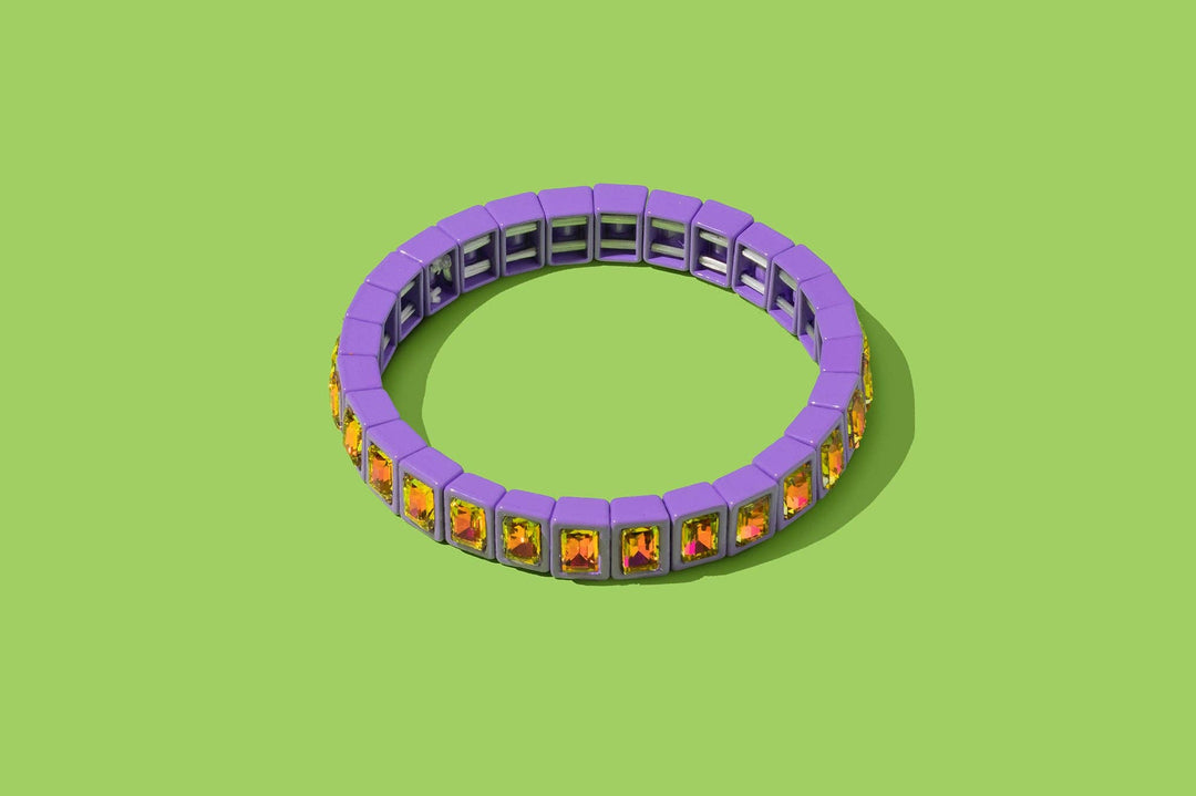 Taylor Elliott Designs - Enamel Stretch Bracelet - Small Gems - Penelope -