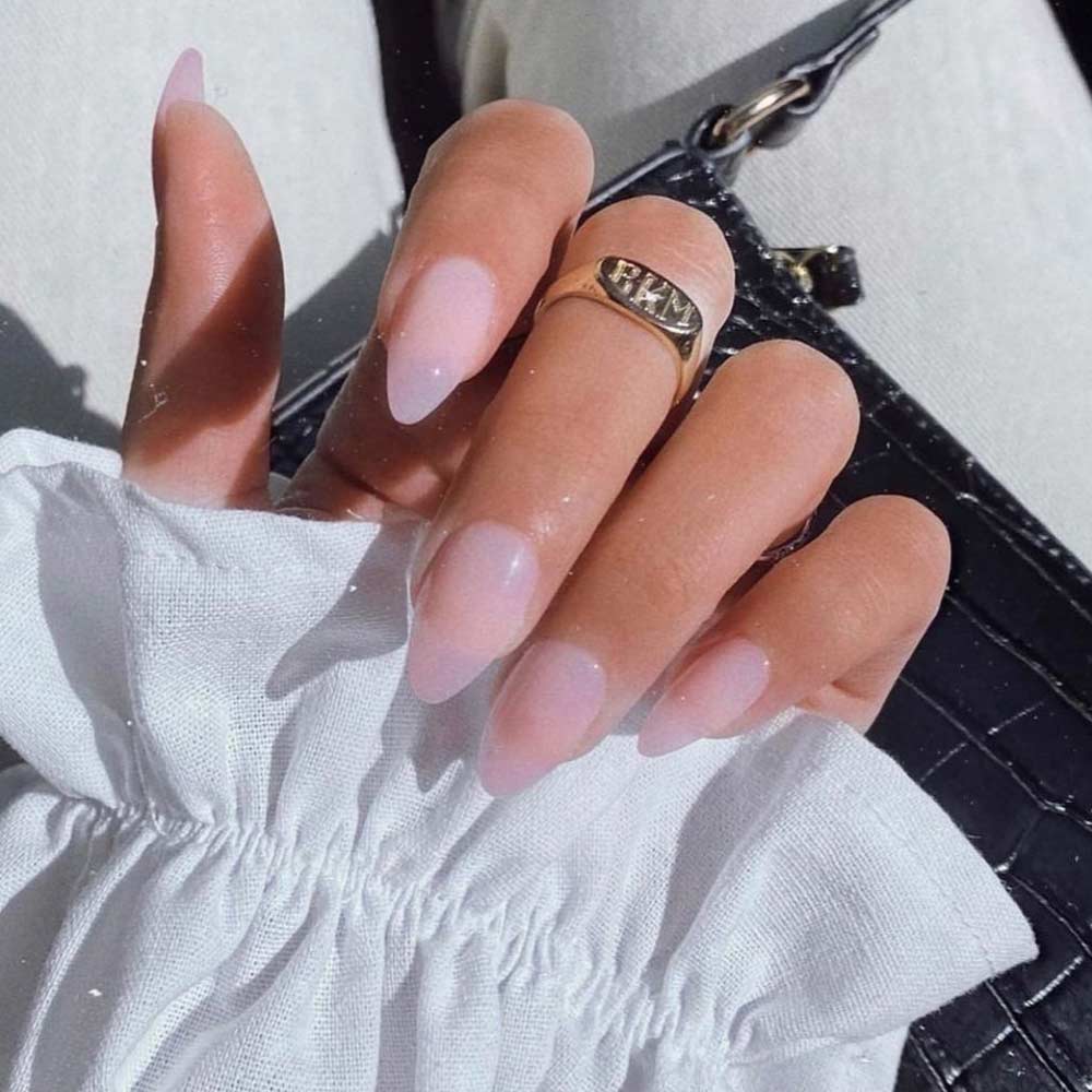 Glamnetic - Cloud 9 Press-On Nails|Semi-Transparent| Pink Jelly Finish