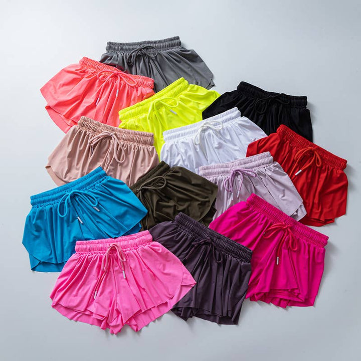 Rosa Clothing - Flowy Athletic Shorts for Women Workout Running Gym