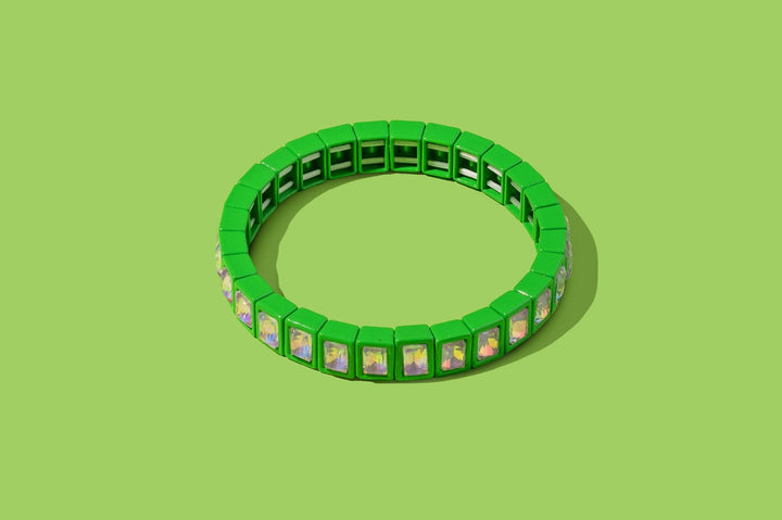 Taylor Elliott Designs - Enamel Stretch Bracelet - Small Gems - Penelope -