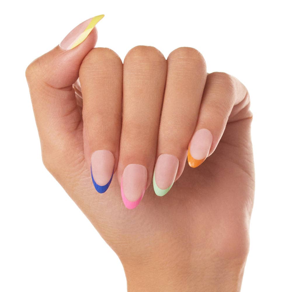 Glamnetic - Sprinkles Press-On Nails | Short Almond | Bright Multicolor