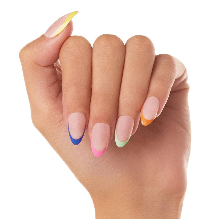 Glamnetic - Sprinkles Press-On Nails | Short Almond | Bright Multicolor