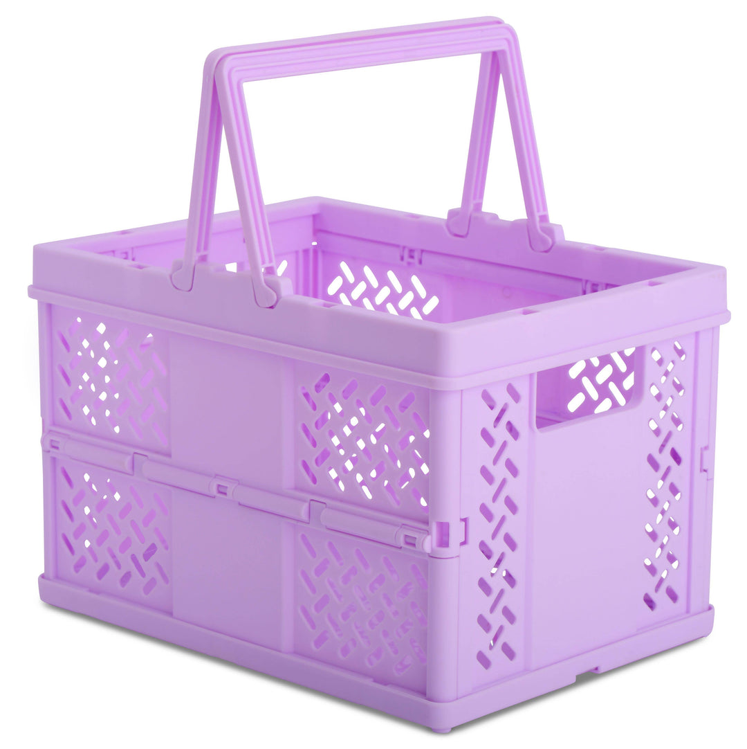 Iscream - LAVENDER FOLDABLE STORAGE CRATE SMALL