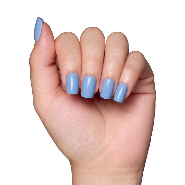 Glamnetic - Cashmere Blue Press-On Nails | Short Squoval | Holiday Nails