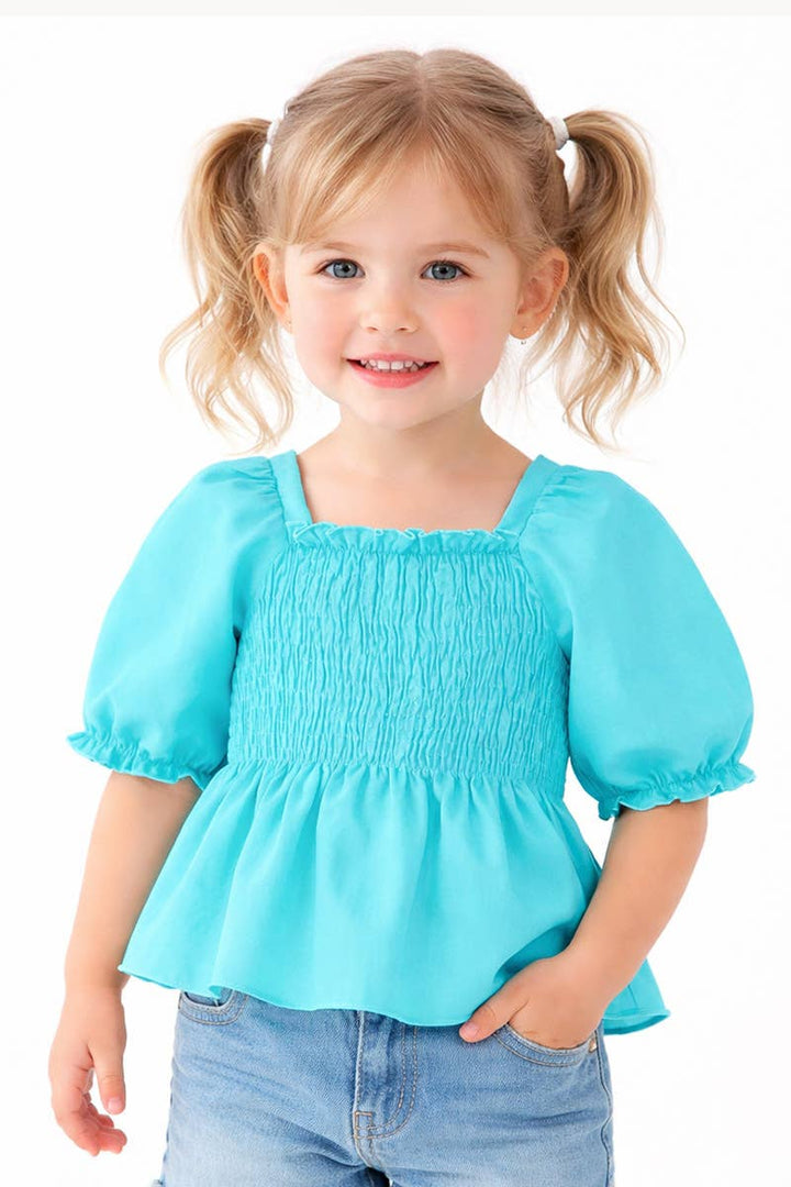 Toddlers Fashion Top W/Puff Sleeve