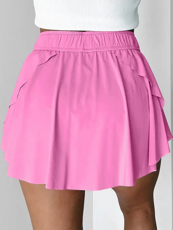 Drawstring Tennis Skorts