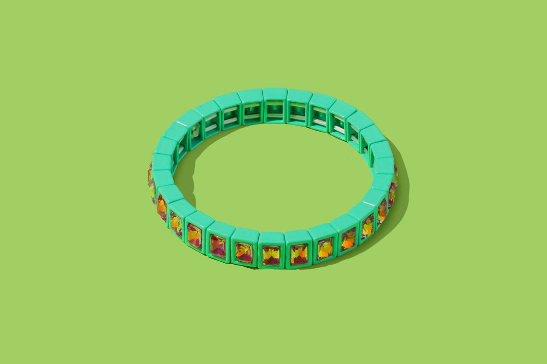 Taylor Elliott Designs - Enamel Stretch Bracelet - Small Gems - Penelope -