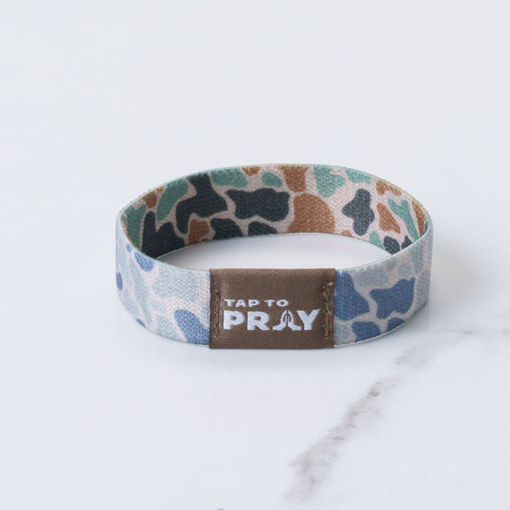 Versible - Tap To Pray™ Wristbands - River Rock Camo Classic &amp; Sage