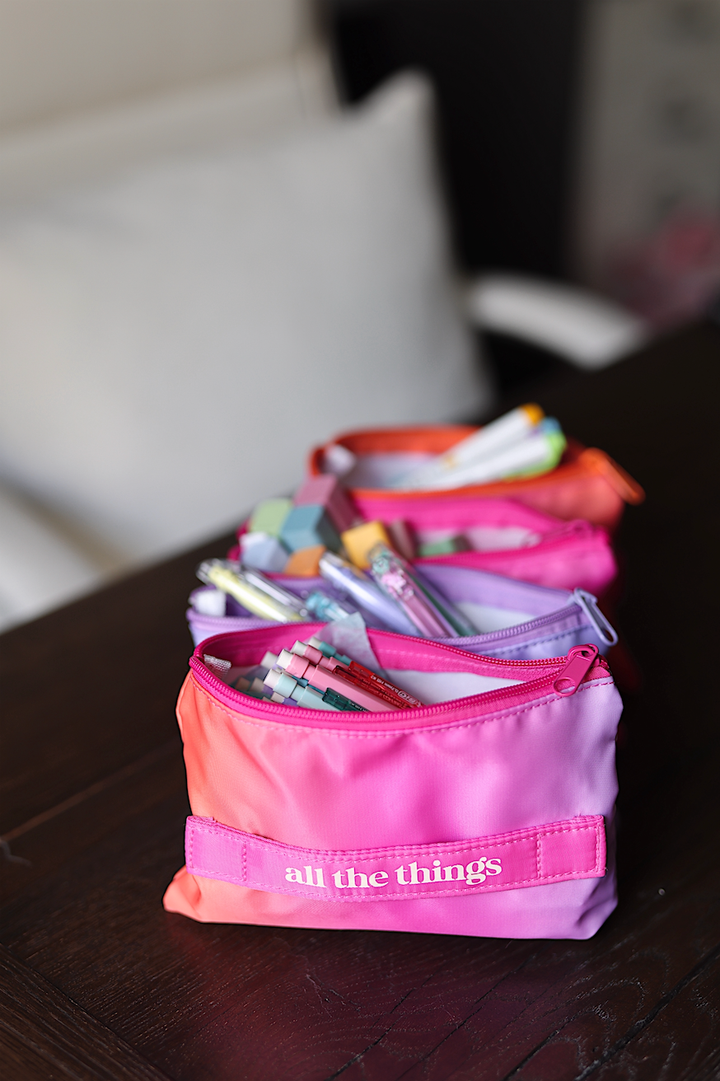 Jadelynn Brooke - Expandable Organizer-Palm Springs (Orange/Lavender Gradient)