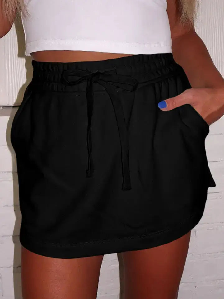 Drawstring Tennis Skorts