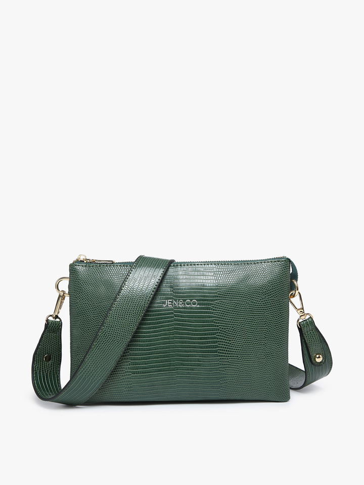 Jen &amp; Co. - Izzy Lizard Crossbody Bag – Chain Strap | M2056LZ