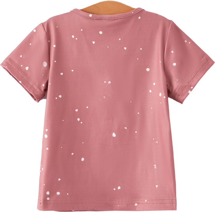 Baby Girl  Bleached Short Sleeve T-shirt Top