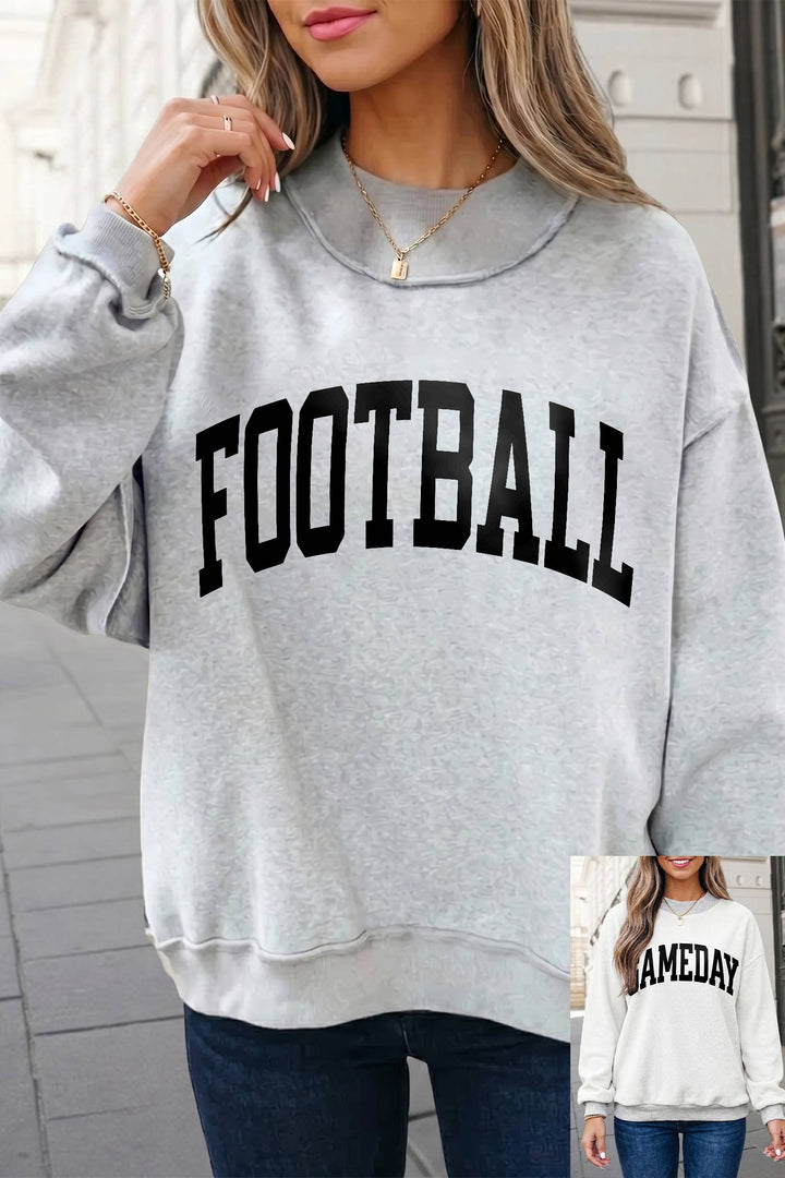 FOOTBALL GAMEDAY Mock Neck Reversible Sweatshirt |