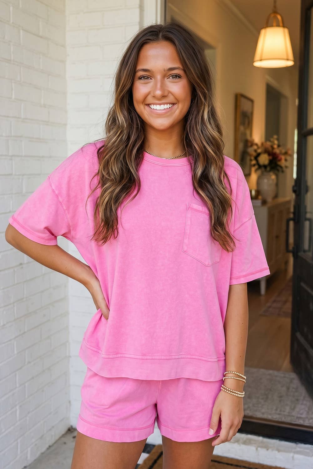 Patch Pocket Oversized Loungewear Set