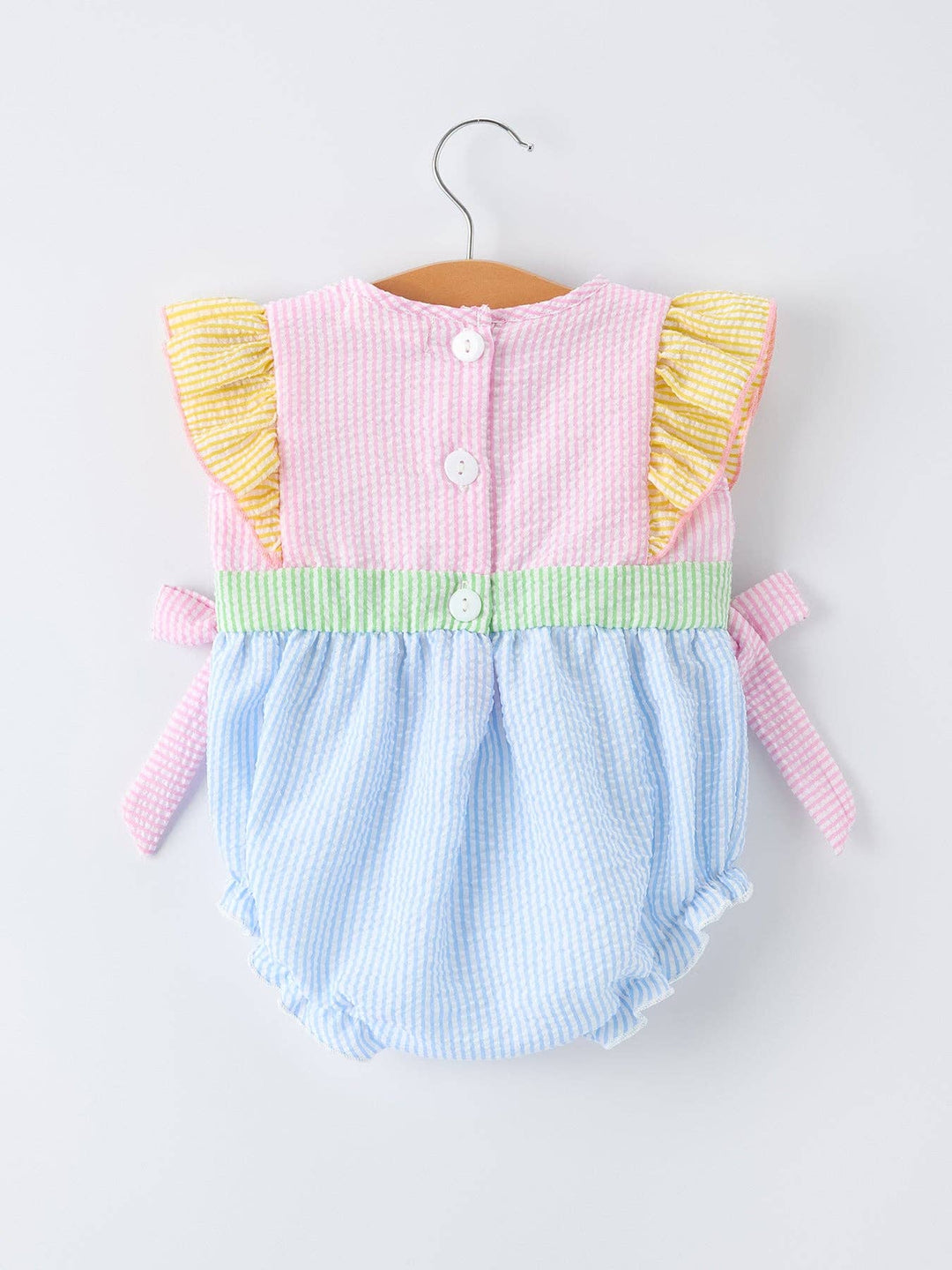 Rylee Faith Designs - Jesus Loves Me "Embroidered Baby Girls Romper